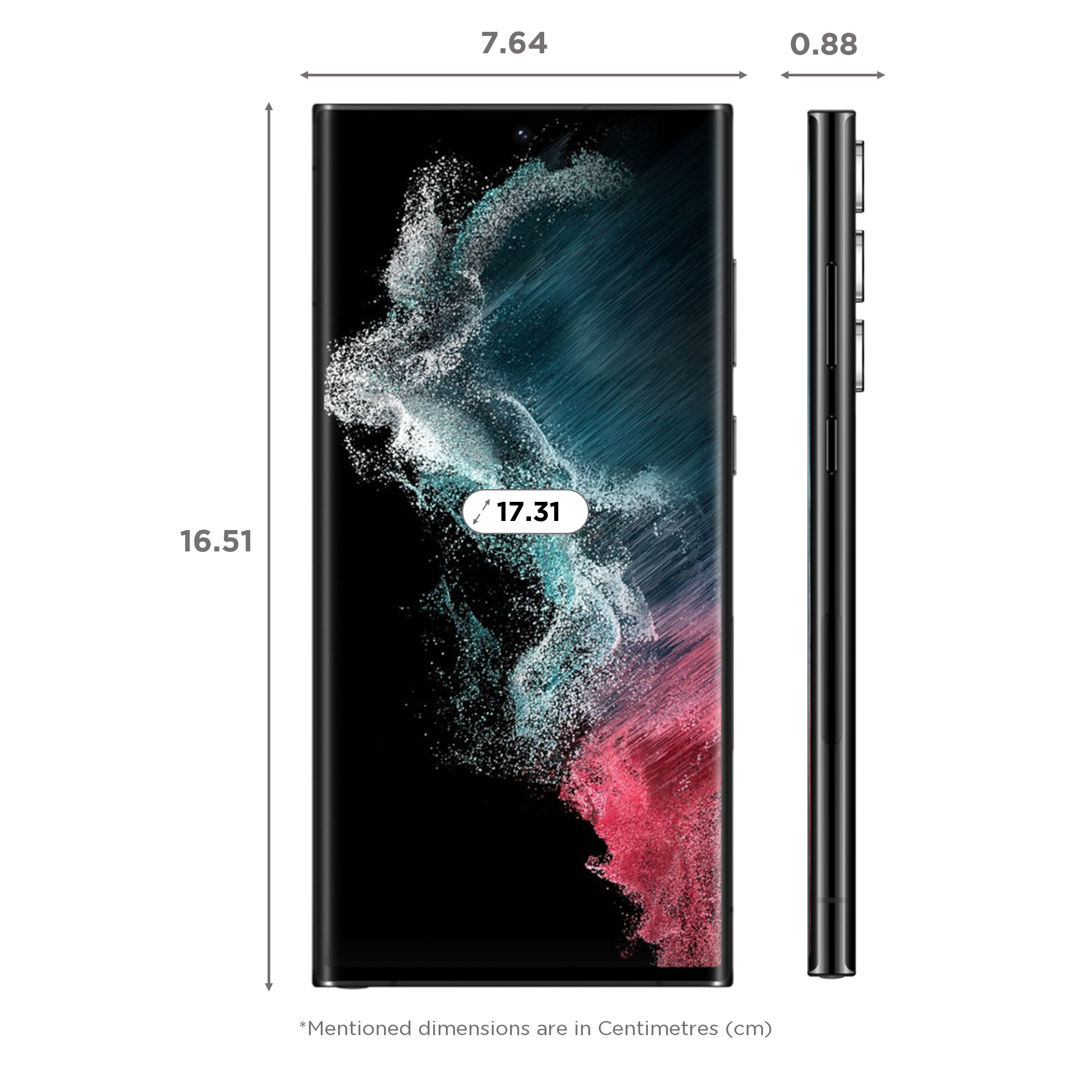 Buy SAMSUNG Galaxy S22 Ultra 5G (12GB RAM, 512GB, Phantom Black